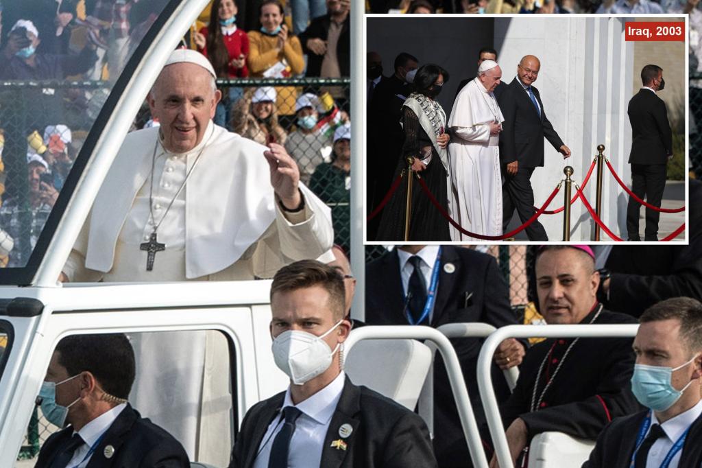 Pope Francis dodged 2 assassination attempts during 2021 Iraq trip, autobiography reveals
