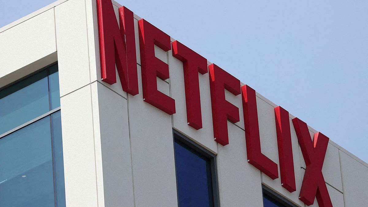 Netflix's logo on a building