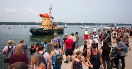 Theodore Too, beloved Canadian tugboat, partially sinks in Ontario port