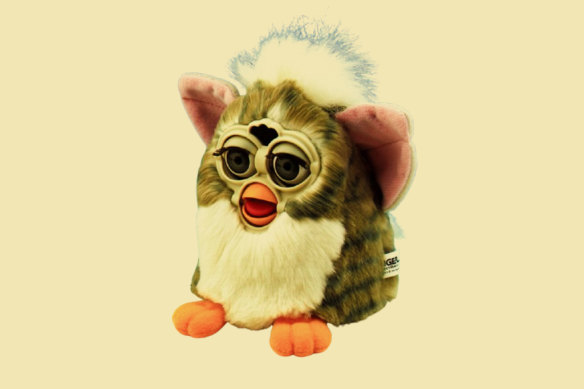 A Furby, a plush robotic toy that has remained popular since the first version was released in 1998.