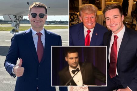 Trump adviser Alex Bruesewitz on the mend following ‘surreal’ fainting spell at NYC Young Republican gala: ‘Took my Biden impression too far’