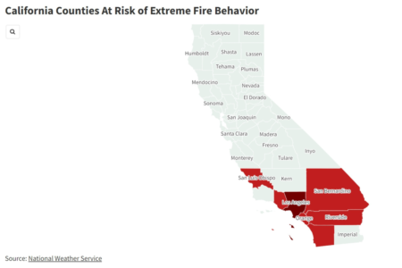 Map Shows California Counties Under Biggest Threats of Extreme Fire
