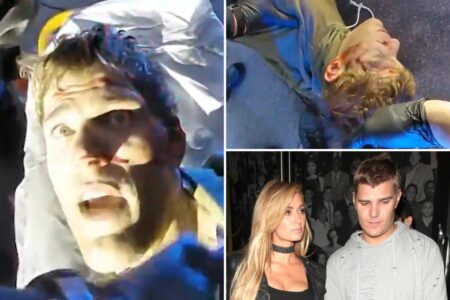 Paris Hilton’s ex-fiancé Chris Zylka arrested after bloody brawl with cops following alleged attempted carjacking, wild bodycam footage shows
