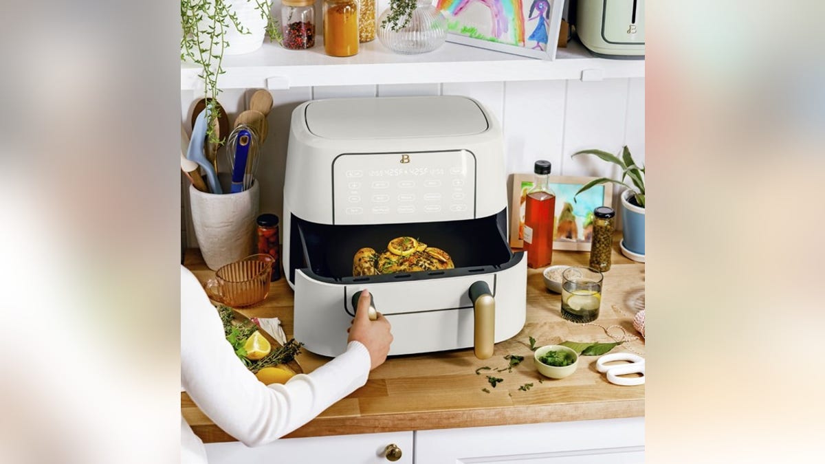 Get two cooking zones with this air fryer.