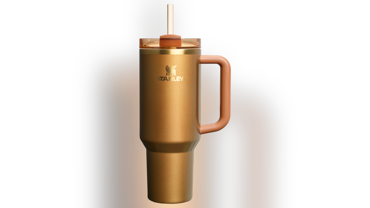 Add a shiny gold Quencher to your collection.