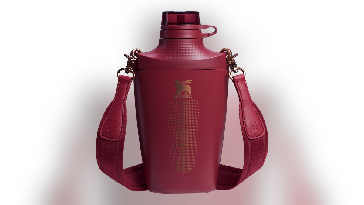 The athlete's water bottle.