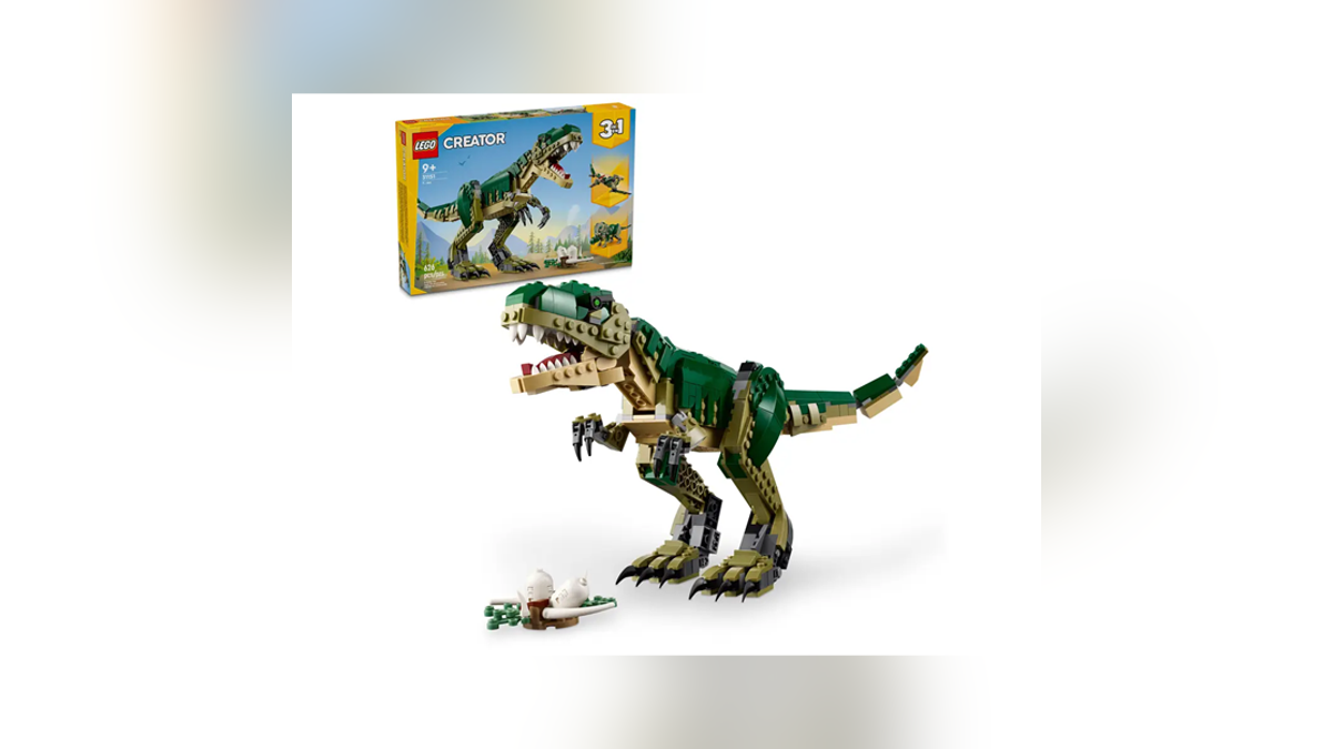 This T- rex also turns into two other dinosaurs.