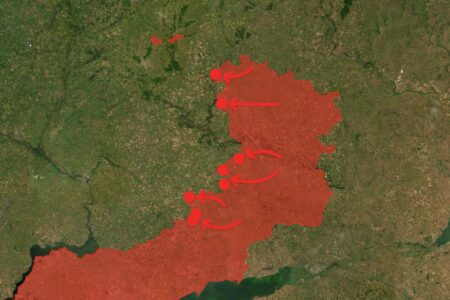 Ukraine War Map Reveals Russian Advances Near Frontline Towns