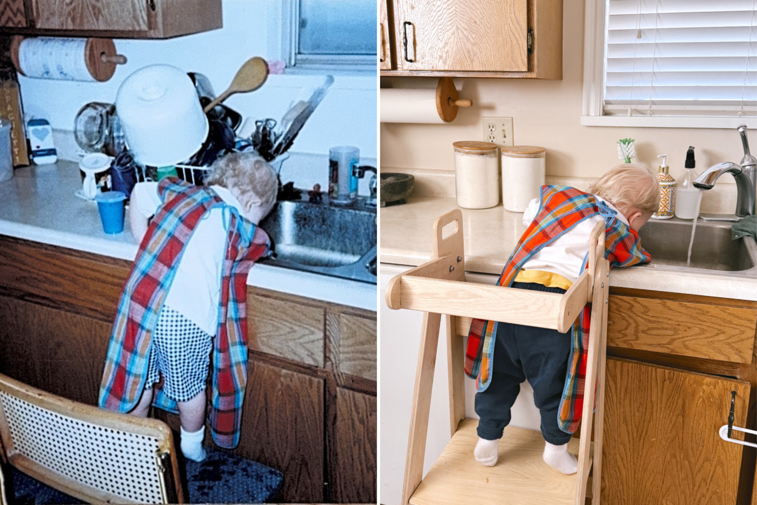 Precious Moment Toddler Recreates Childhood Photo of His Mom 29 Years Later