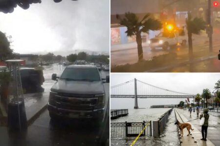 Storms across US bring heavy snow in NY, dangerous ice and a tornado in California