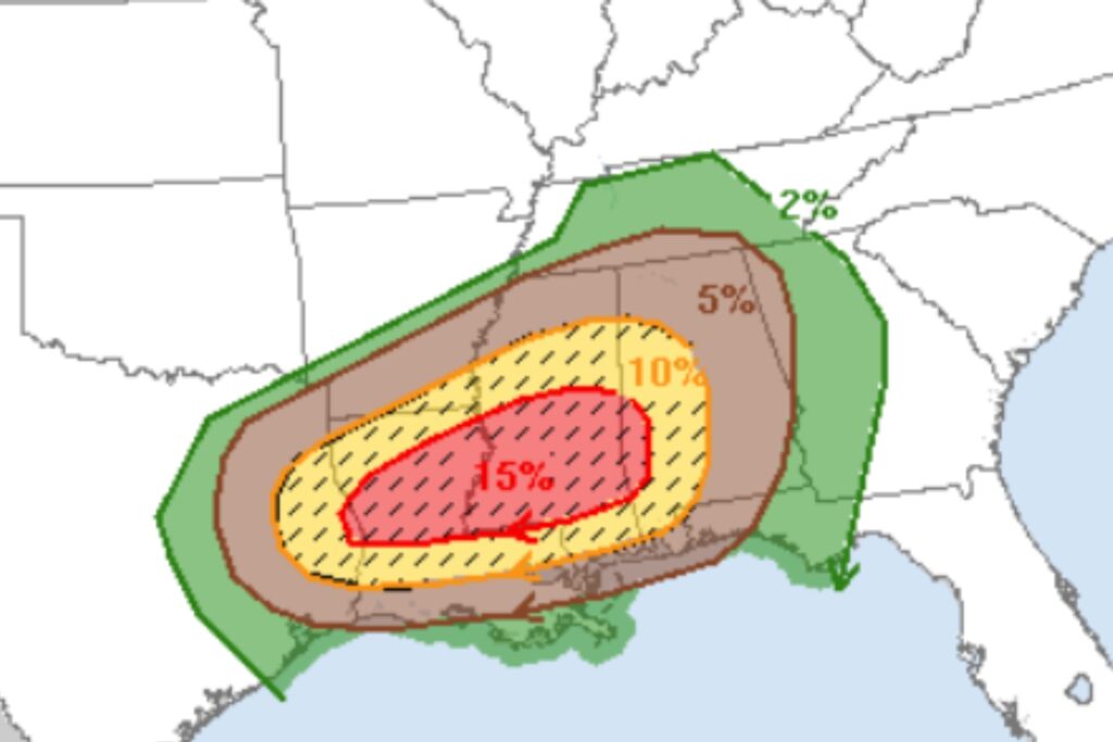 Intense Tornadoes Threaten Millions Across South
