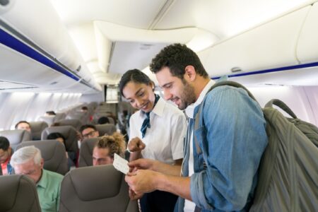 Reverse 'seat squatter' encounter draws attention as flight passenger downgrades seat assignment