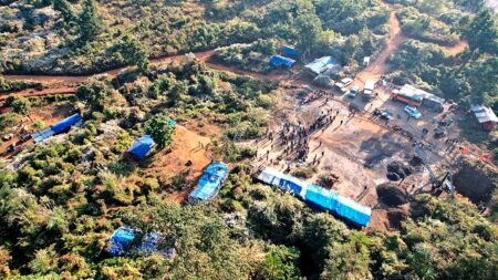 At least 9 miners are trapped in a coal mine in India's northeastern Assam state