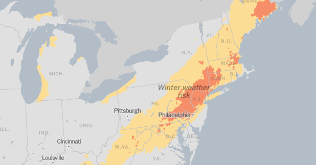 Winter Storm Is Bringing at Least 6 Inches of Snow to the Northeast