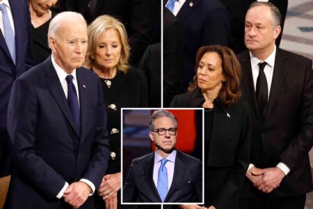 CNN’s Jake Tapper observes tensions between Bidens, Kamala Harris at Jimmy Carter funeral: ‘Didn’t see a particularly warm greeting’