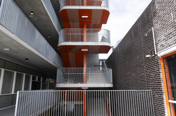 Students will use five flights of stairs and a lift dedicated to students to move around the school.