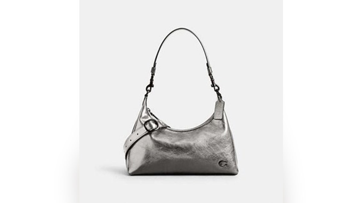 A roomy leather purse.