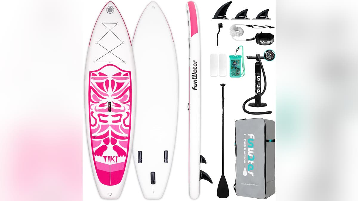 Take up paddleboarding with this low-cost inflatable board.