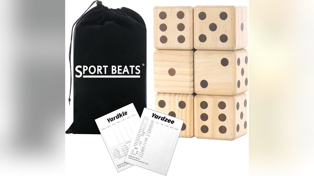 Get two games in one with this giant dice game.