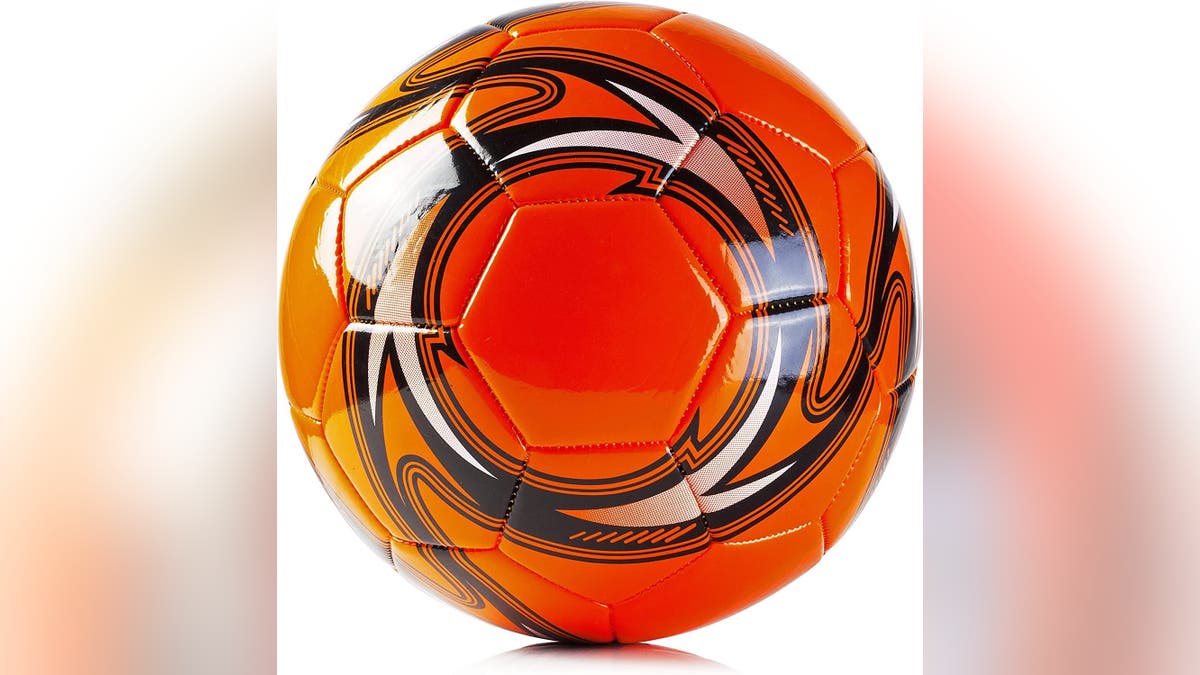 Get everyone outside with a soccer game, using this regulation ball.