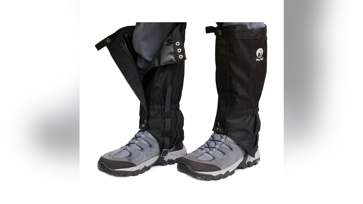 Protect your legs from the wet snow by wearing a pair of gaiters.