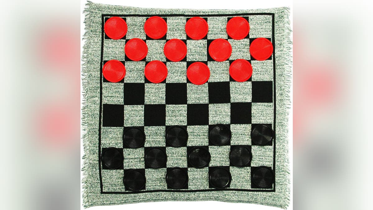 Take checkers up a level with this giant checkers board.
