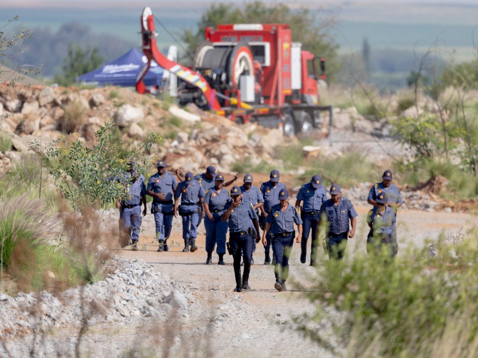 Operation under way to rescue trapped miners from South African gold mine