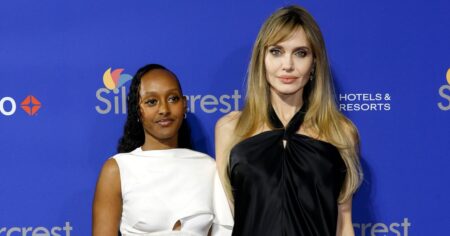 Angelina Jolie and Daughter Zahara Pose on Red Carpet After Actress Finalizes Divorce From Brad Pitt