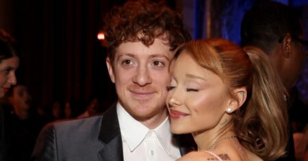 Ariana Grande Cozies Up to Boyfriend Ethan Slater as They Celebrate Another Award for ‘Wicked’