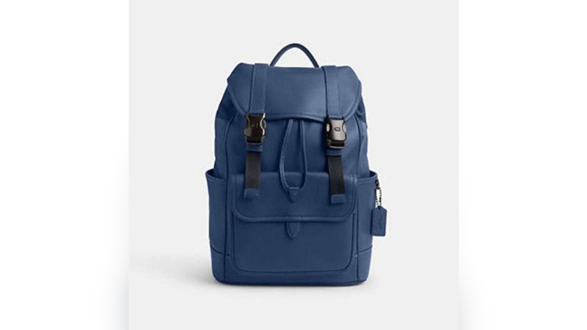 This backpack provides enough space to hold all your valuables.