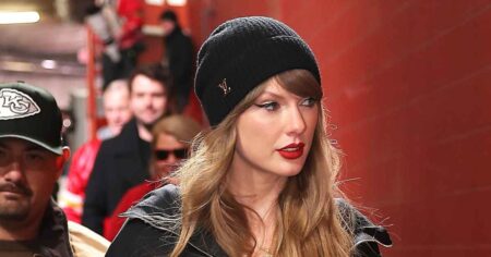 Taylor Swift Attends Travis Kelce’s Kansas City Chiefs vs. Buffalo Bills AFC Championship Game