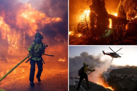 Firefighters running out of water as fires tear through Los Angeles
