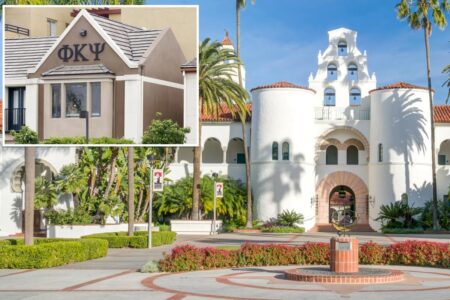 Four California fraternity brothers charged after setting pledge on fire during ‘skit’ at party: DA