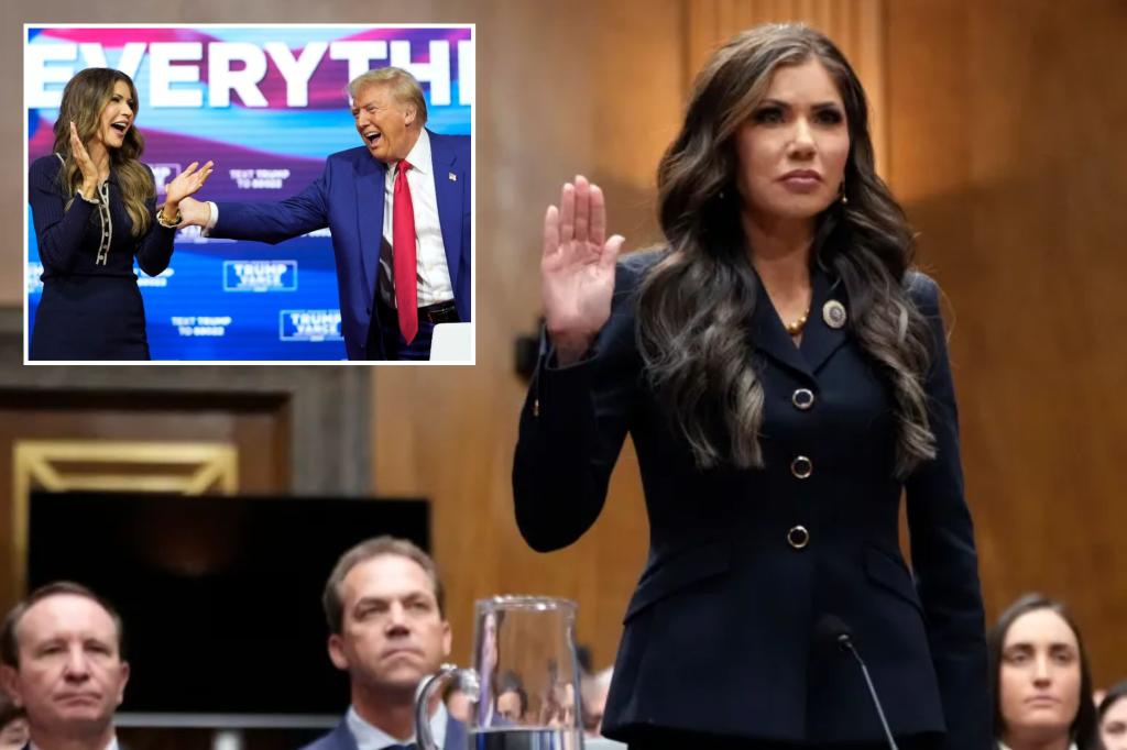 Kristi Noem nomination clears key Senate hurdle as eight Democrats signal support for Trump’s DHS pick