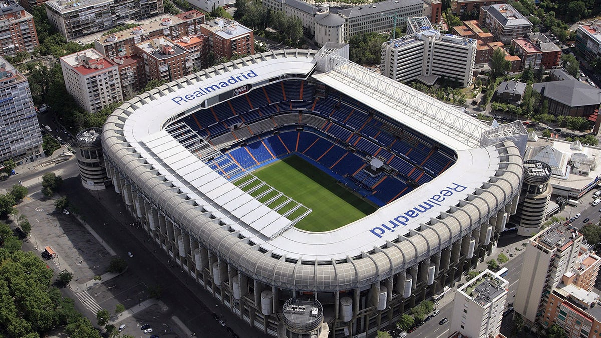 An aerial view of Real Madrid's Santiago