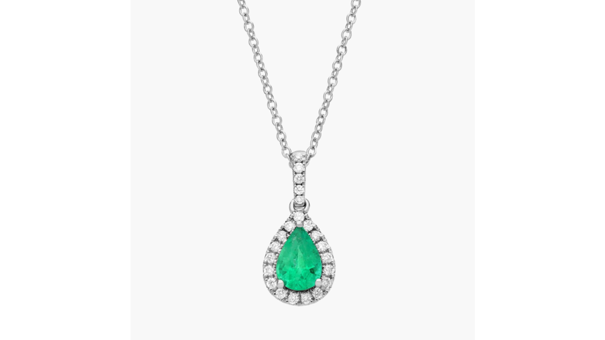 This emerald necklace is a real statement piece.