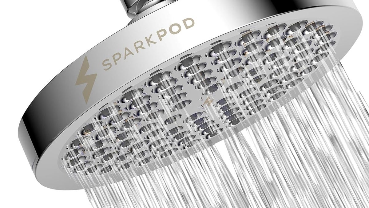 A high-pressure fixed showerhead can make all the difference in areas with low water pressure.
