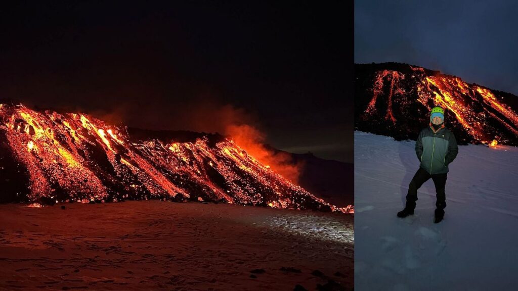 ‘Pure adrenaline’: How it feels to hike Mount Etna during an eruption