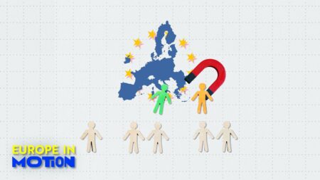 Which European regions attract the highest number of talents?
