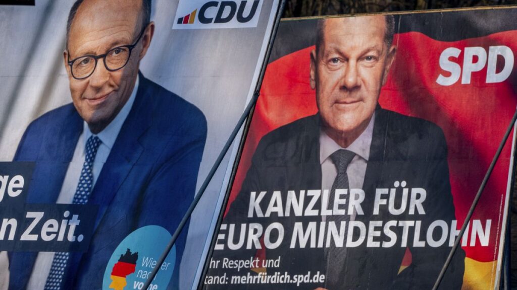 Germany's Scholz, Merz rally in final days ahead of federal election