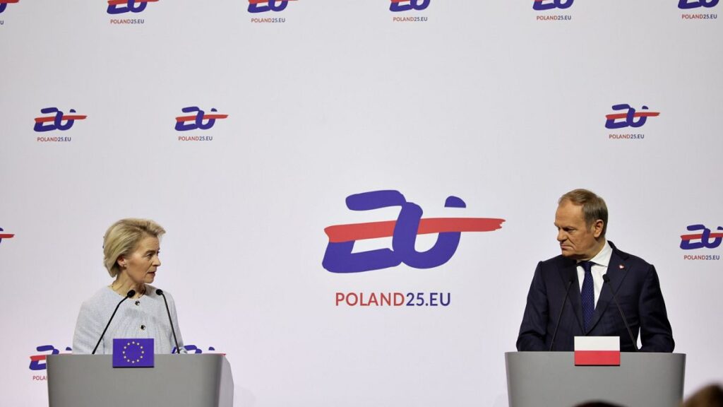 Poland will not implement Migration Pact, Tusk tells von der Leyen