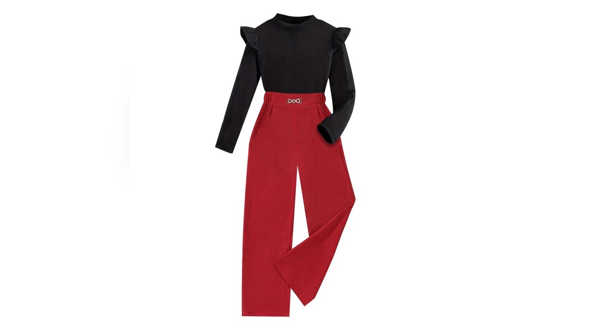 Dressing with red or pink pops is a classic way to honor the holiday, and it can also utilize things kids already have in their closets.