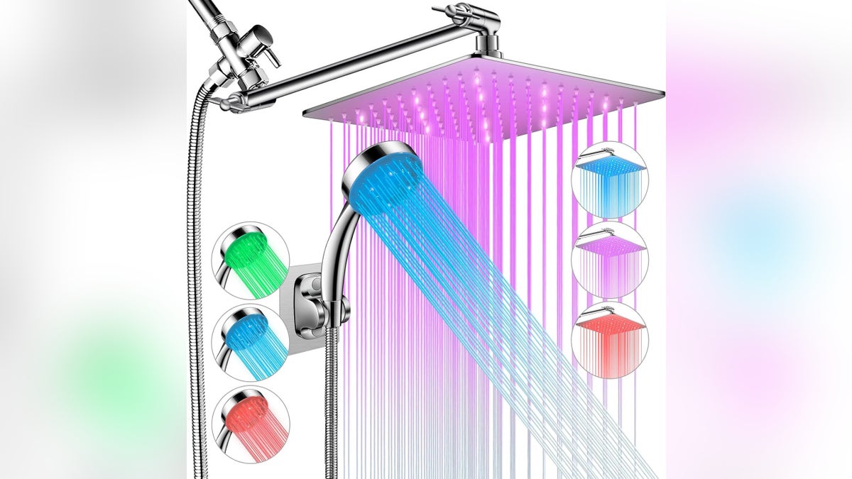 LED showerheads use water flow to power lights, creating a stunning shower experience.