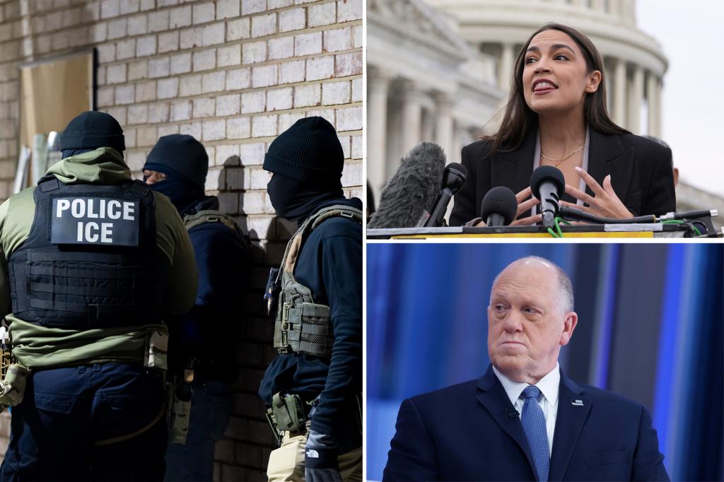 AOC, Homan clash as border czar suggests lefty Rep could ‘be in trouble’ over webinar advising migrants on dealing with ICE