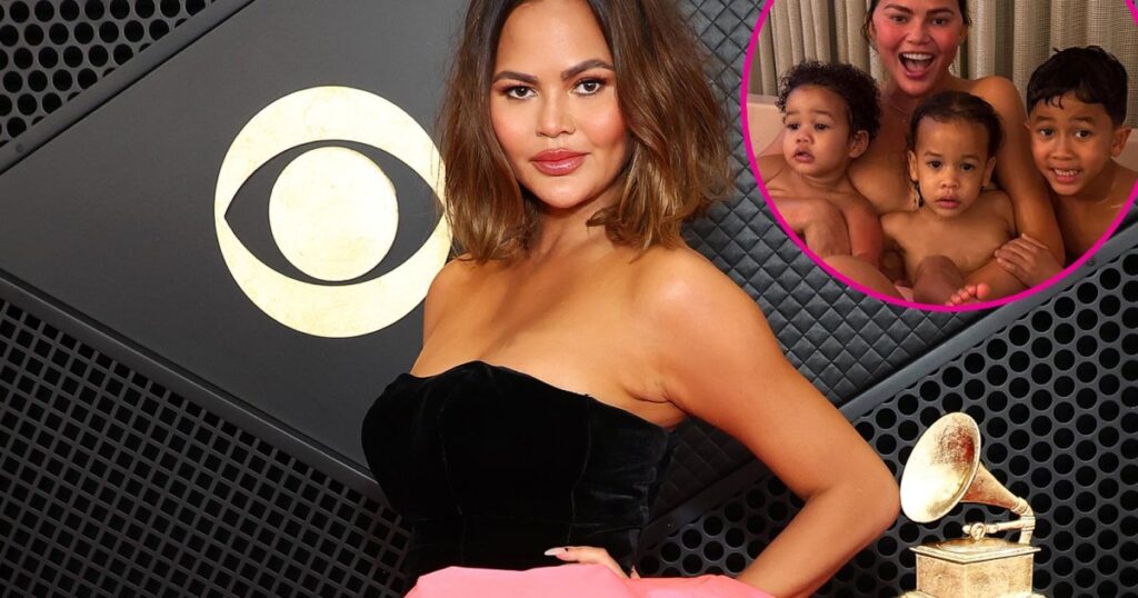 Chrissy Teigen Claps Back in Defense of Her ‘Coconut Milk Bath’ With 3 of Her Kids