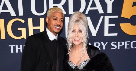 Cher and Boyfriend, Alexander ‘AE’ Edwards, Enjoy Loved-Up ‘SNL 50’ Red Carpet Appearance