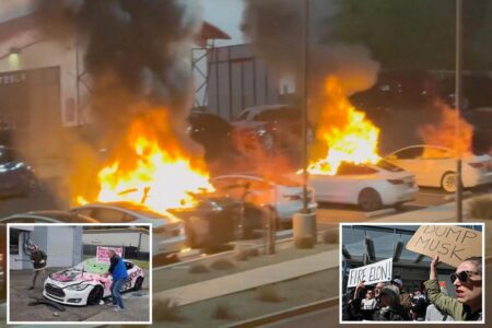 Exclusive | FBI launches task force to nail criminals behind fiery Tesla attacks: ‘Domestic terrorism’