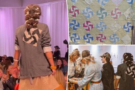 Swastika design on fashion week runway sparks fury as creator addresses ‘intent’