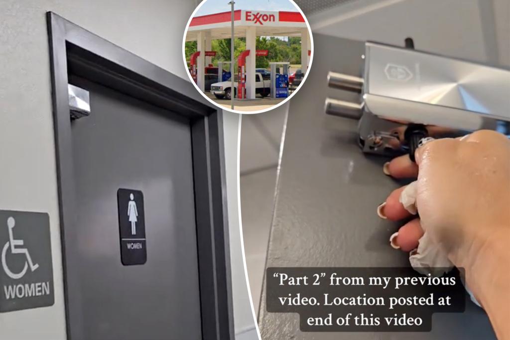 I wanted to use the women’s restroom at a gas station — but what I discovered on the outside door was horrifying