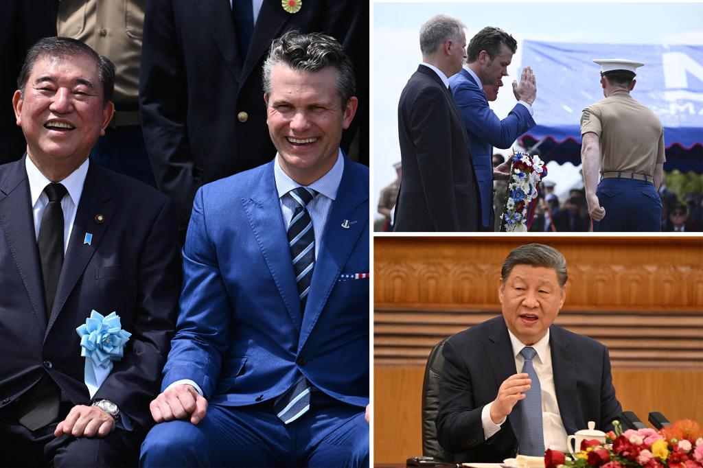 Hegseth hails ‘warrior ethos’ between US and Japan at Iwo Jima memorial